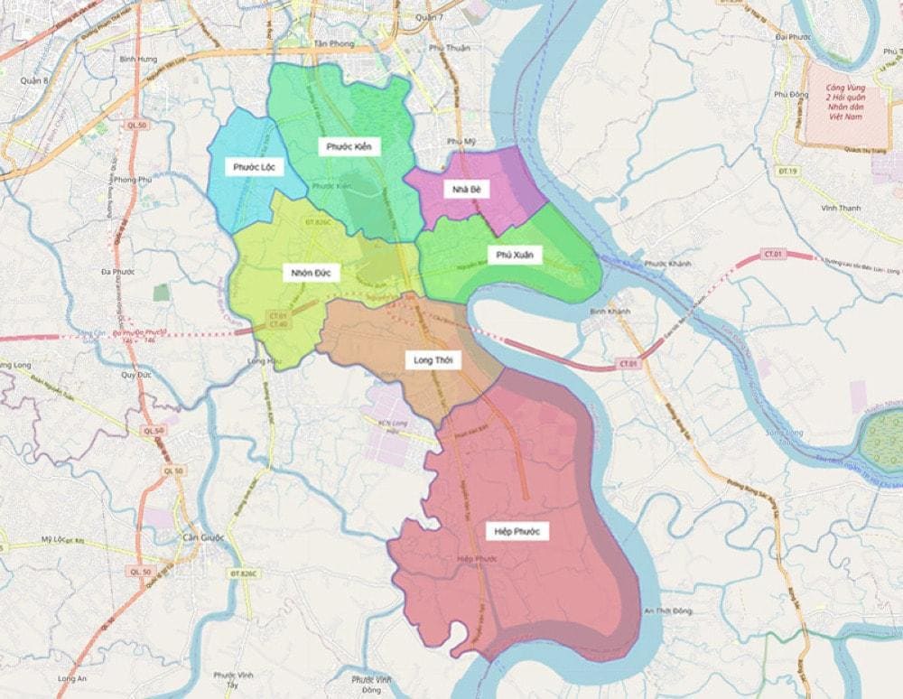 The district is known for its stilt houses built along the rivers, offering visitors a glimpse of traditional Southern Vietnamese life